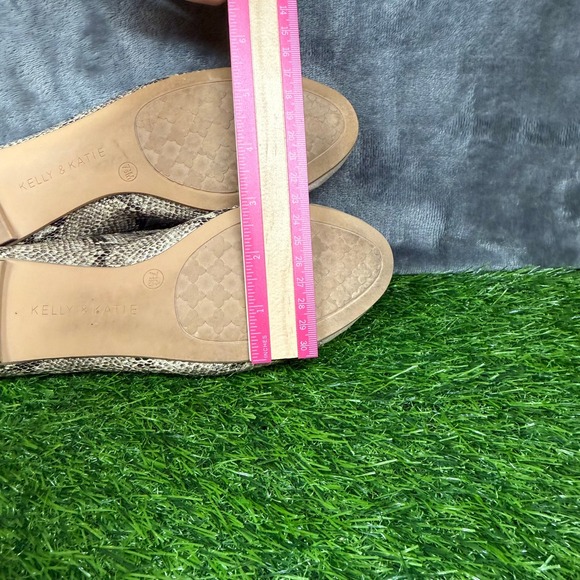 Kelly & Katie WENDIE Flats Snake Print Ballet Slip On Shoes Women's 7.5M - Picture 11 of 13